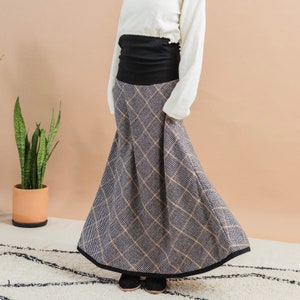 Mountain Skirt - Jacket for your legs - wool skirt - warm winter maxi skirt - Limited Edition