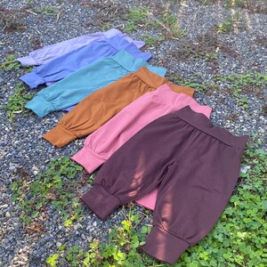 Organic Cotton baby pants - stretchy pants for little legs - soft baby pants