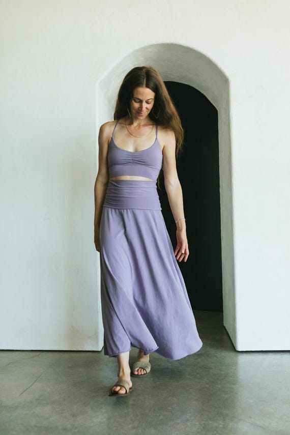 Freedom Skirt - Organic Cotton Convertible Maxi Skirt Dress: Natural Fiber earth colors