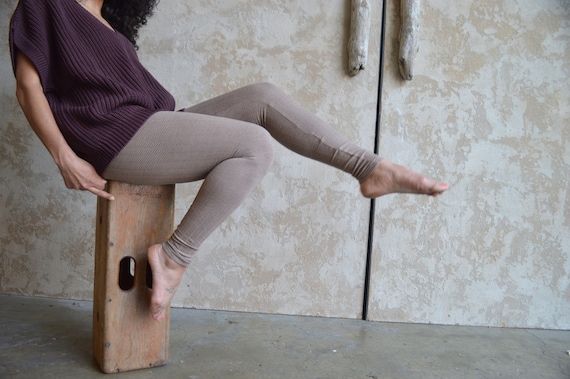 Rosa Leggings Organic Cotton Jacquard Thick Leggings Stretchy Warm