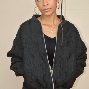 Natalia Jacket - zip up jacket fully lined with organic cotton- big pockets