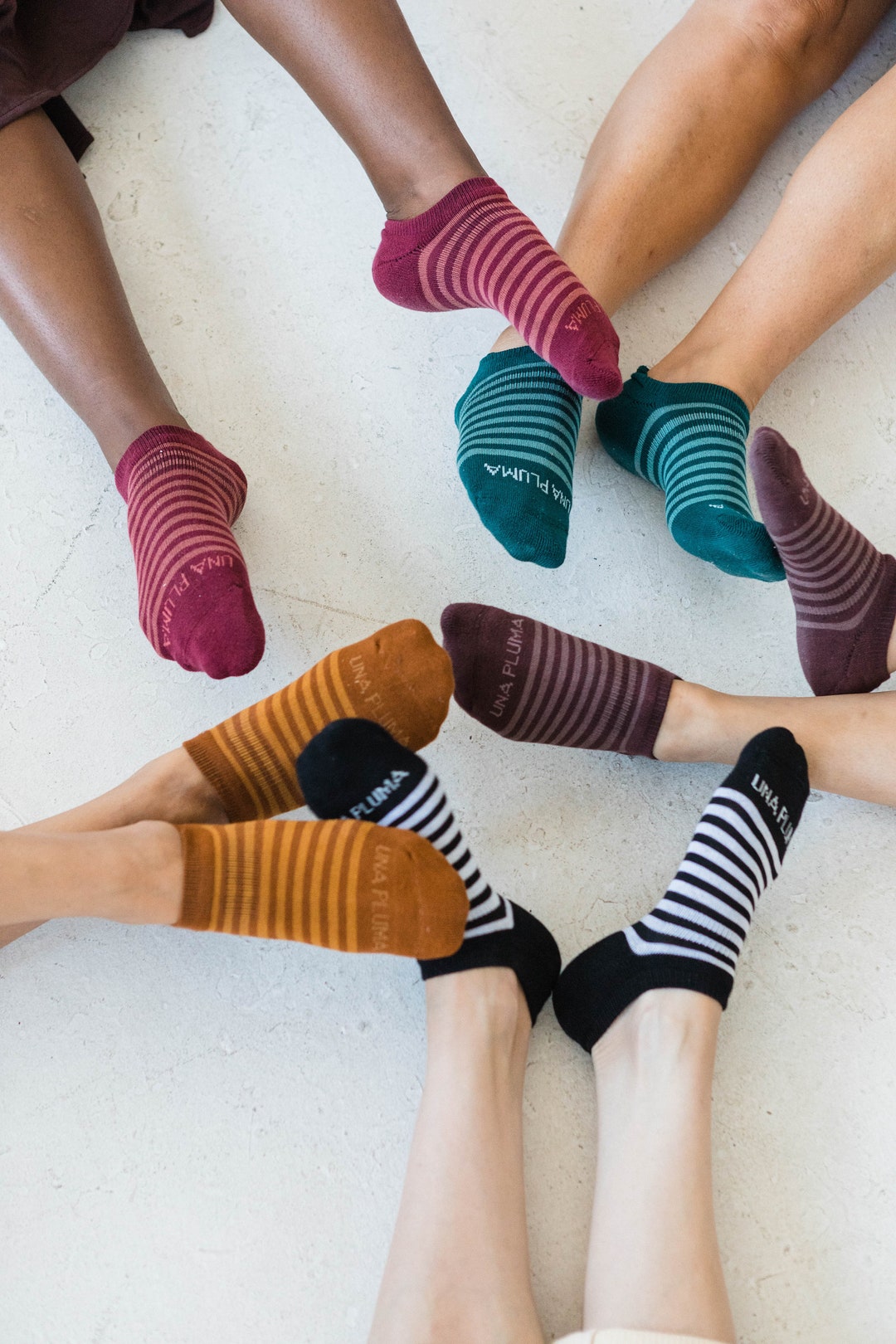 Organic Cotton Ankle Socks 5 Pack of Striped Organic Cotton Ankle Socks Etsy
