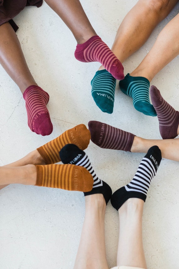 Organic Cotton Ankle Socks 5 Pack of Striped Organic Cotton Ankle Socks -  Etsy