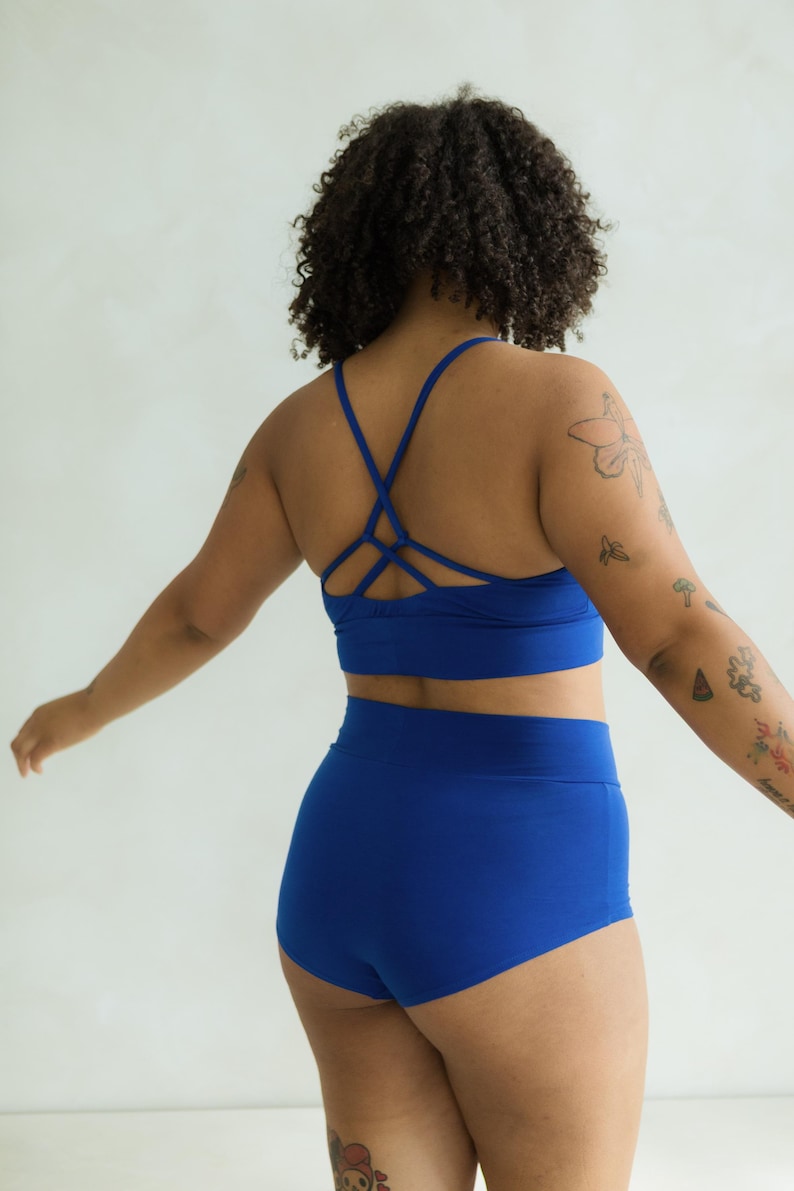 Organic Cotton Unders Set - Bralette and Underwear Set - soft organic cotton underwear + bra set image 5