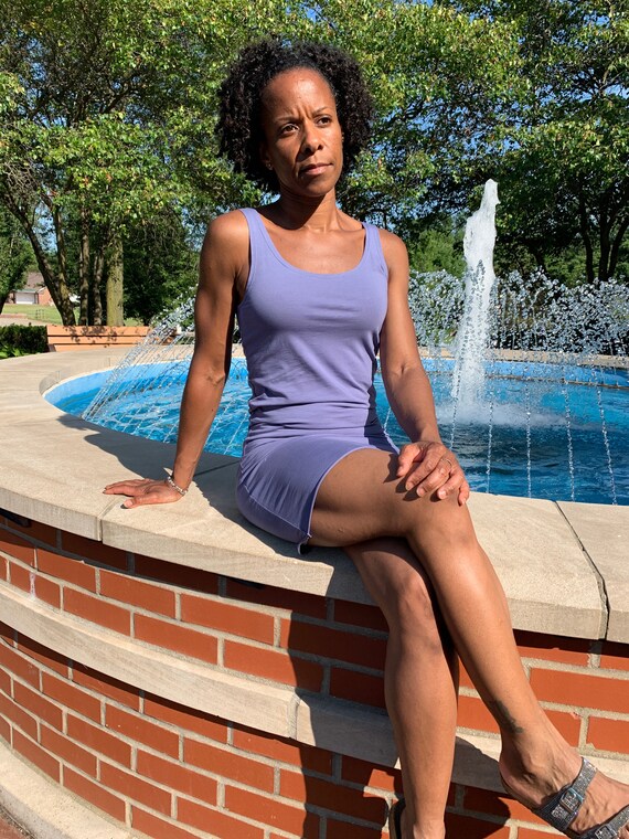 cotton tank top dress