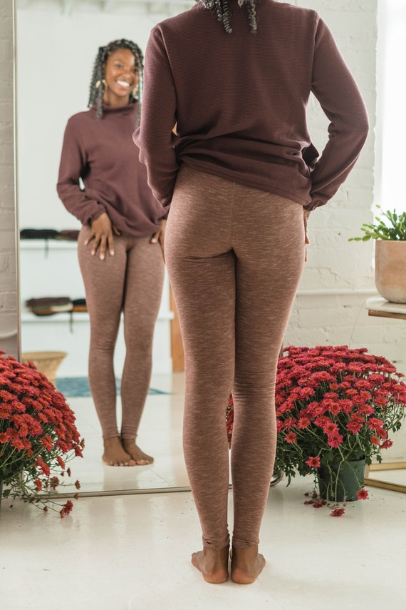 Women's Jacquard Knit Pocket Legging made with Organic Cotton