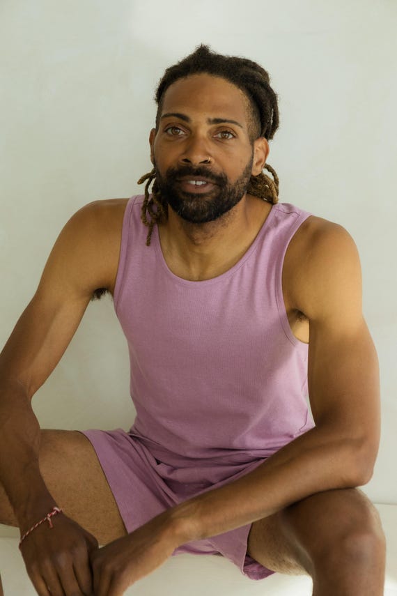Sandro - Sleeveless shirt made from our linen organic cotton jersey material - breathable natural fiber