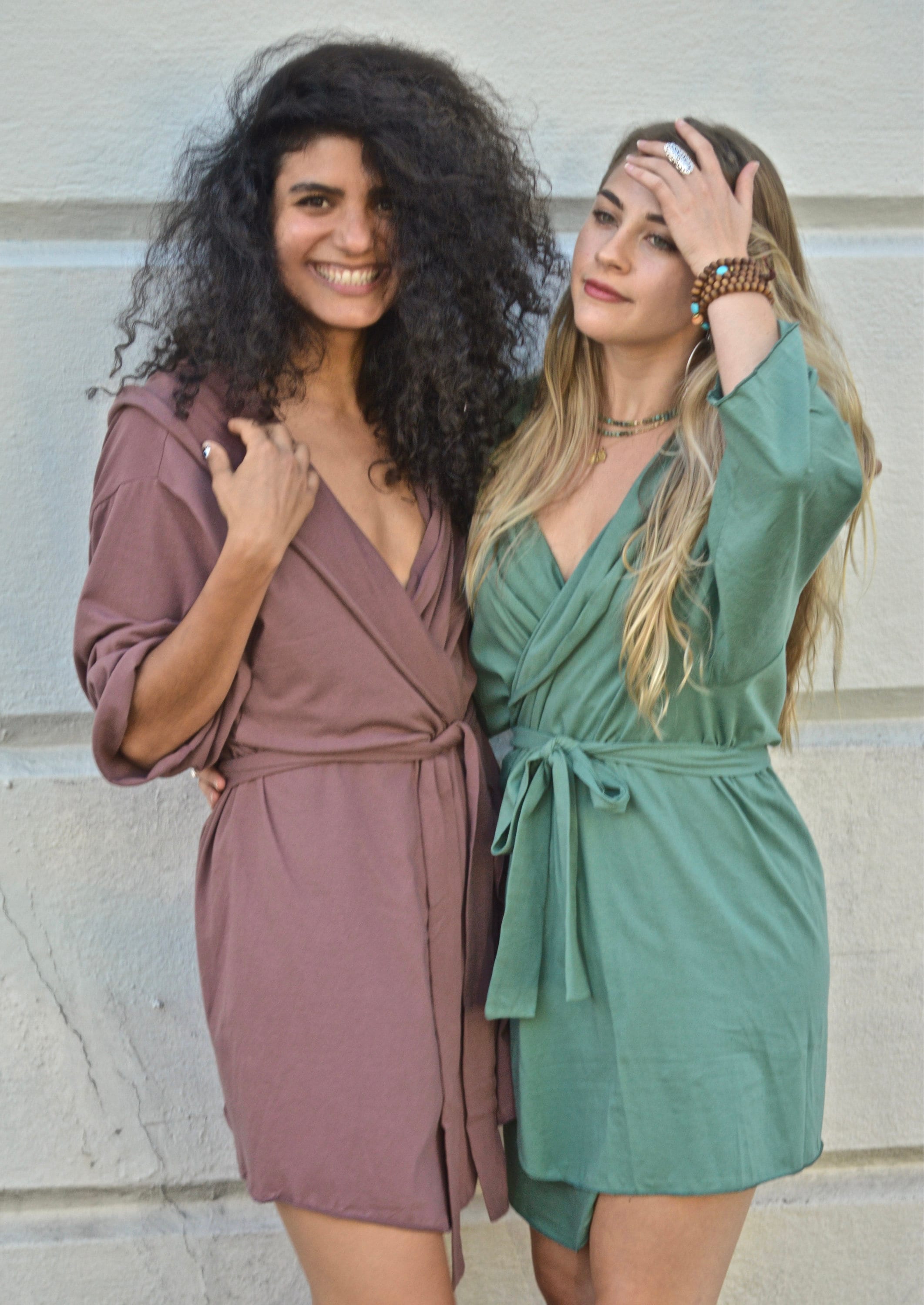 robe wrap dress