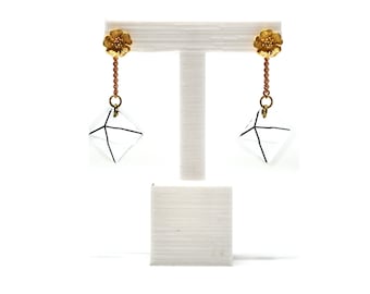 Pendientes acrílicos piramidales - Pendientes geométricos - Pendientes colgantes - Pendientes mínimos - Par de pendientes acrílicos - Regalo para ella