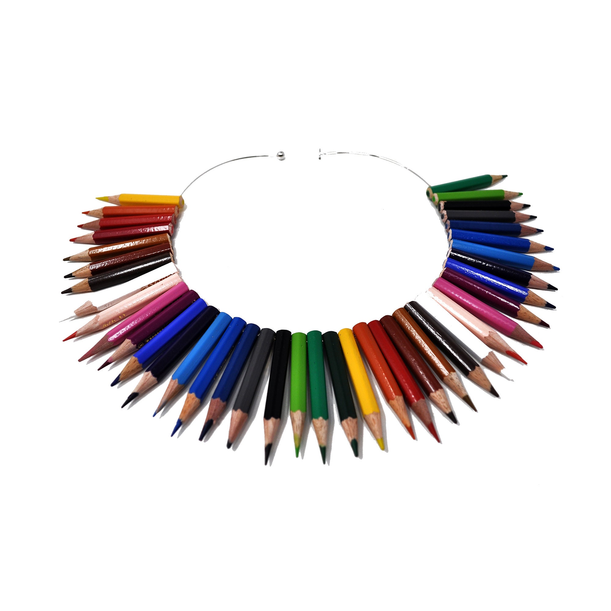 Colored Pencil Necklace Pencil Jewelry Colored Pencil Jewelry Colored Pencil Necklace Pencil Jewelry Colored Pencil Jewelry
