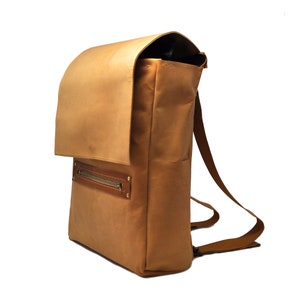 Brown Leather Backpack unisex - Backpack Laptop - Leather Backpack - Brown Backpack - Everyday backpack