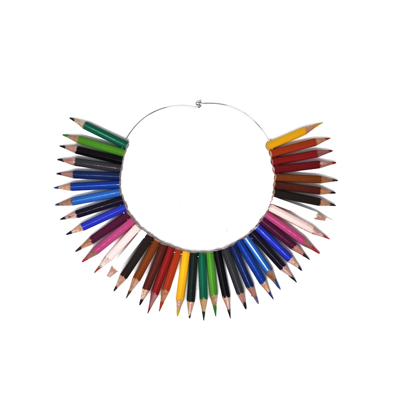 Colored Pencil Necklace Pencil Jewelry Colored Pencil Etsy