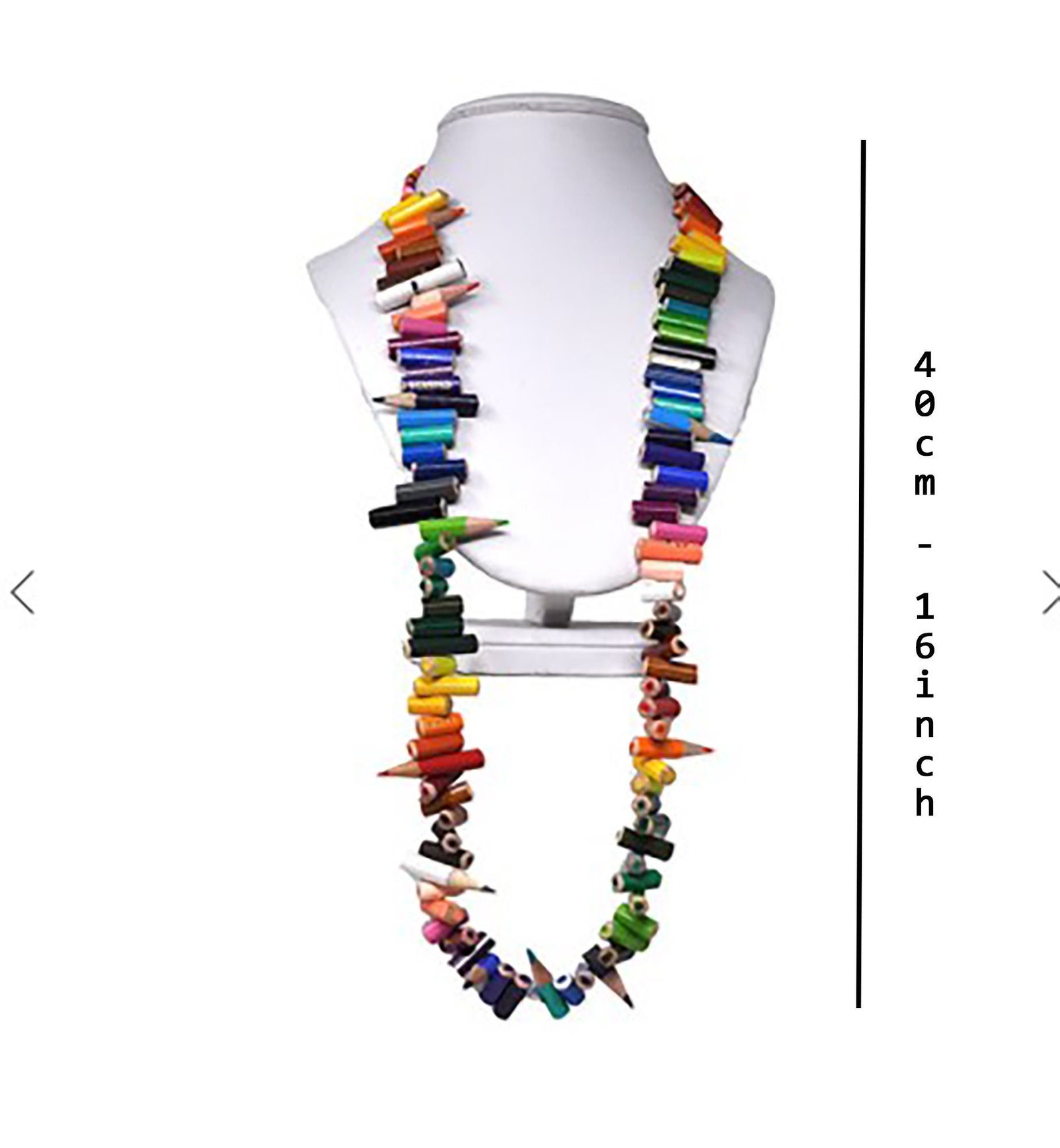 Colored Pencil Necklace Pencil Jewelry Colored Pencil Etsy Colored Pencil Necklace Pencil Jewelry Colored Pencil Etsy