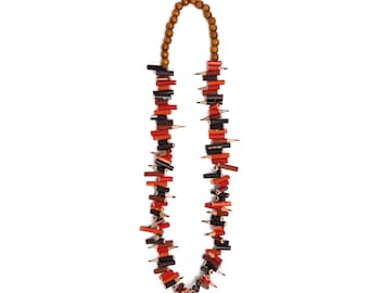 Collar de lápiz marrón - Joyería de lápiz – Joyería de lápiz de colores - Collar de lápices de colores - Regalo de profesor de arte - Regreso a la escuela