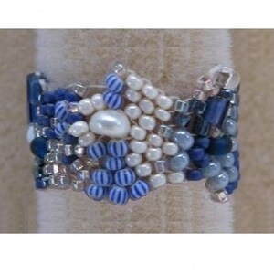 Tutoriel de modèle de bague perlée LEVI BLUE Téléchargement instantané