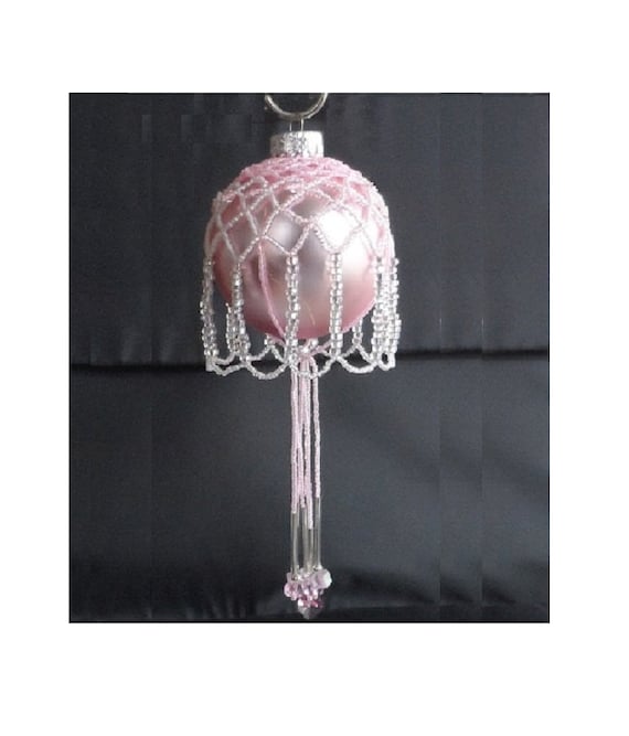 Beaded CHRISTMAS ORNAMENT COVER Pattern Only Original Etsy
