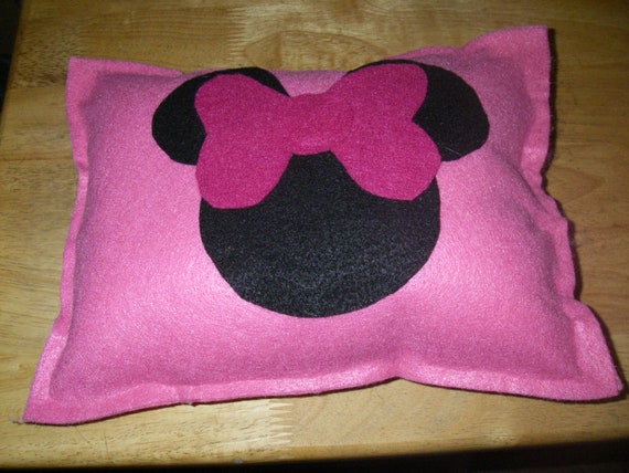 Minnie Mickey Mouse Felt Pillow Throw Pillow Sofa Couch Etsy