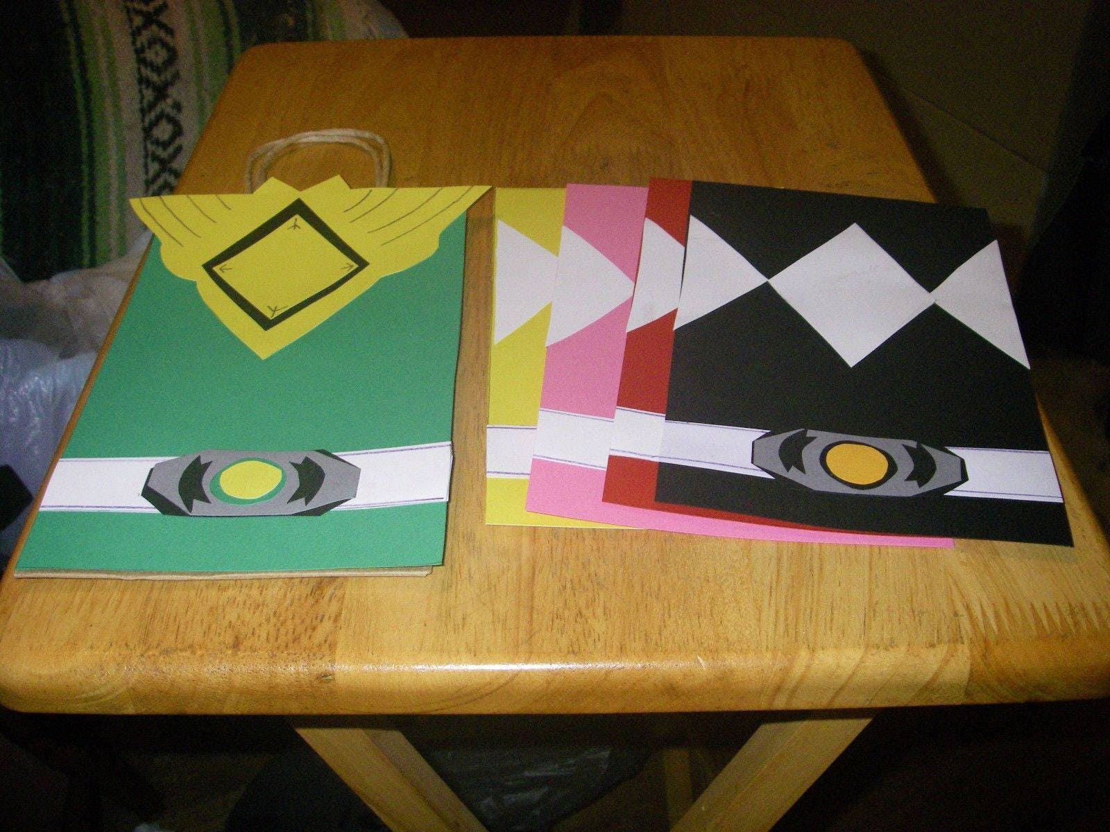 20 PC Power Rangers Goddy Gift Bags Party Favors Candy Treat Etsy