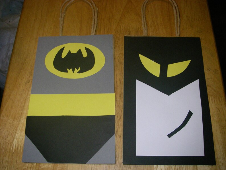 20 PC Batman Goody Gift Bags Party Favors Candy Treat Birthday Bags