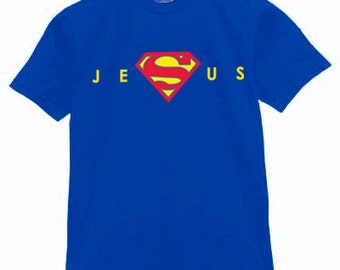Super Jesus Funny T Shirt New Heros christian texas god humor