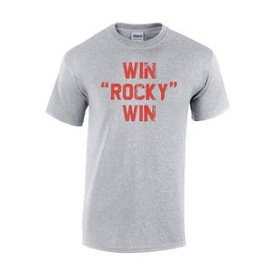 Win Rocky Win T Shirt boxing training classic philly movie fight balboa graphic dad funny grandpa