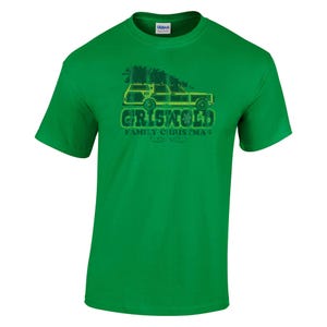 Griswold Family Christmas Vacation T Shirt GREEN gift present movie vacation