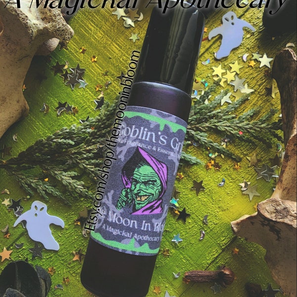 GOBLINS GRIN OIL Blend | Green Apple, Caramel, Vanilla Creme & Soft Autumn Spices, Warm Woods, and Earth | Delicious Autumnal Apple Perfume