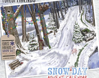 Forest Friends Advent Calendar "Snow Day" #4 Woodland Animals