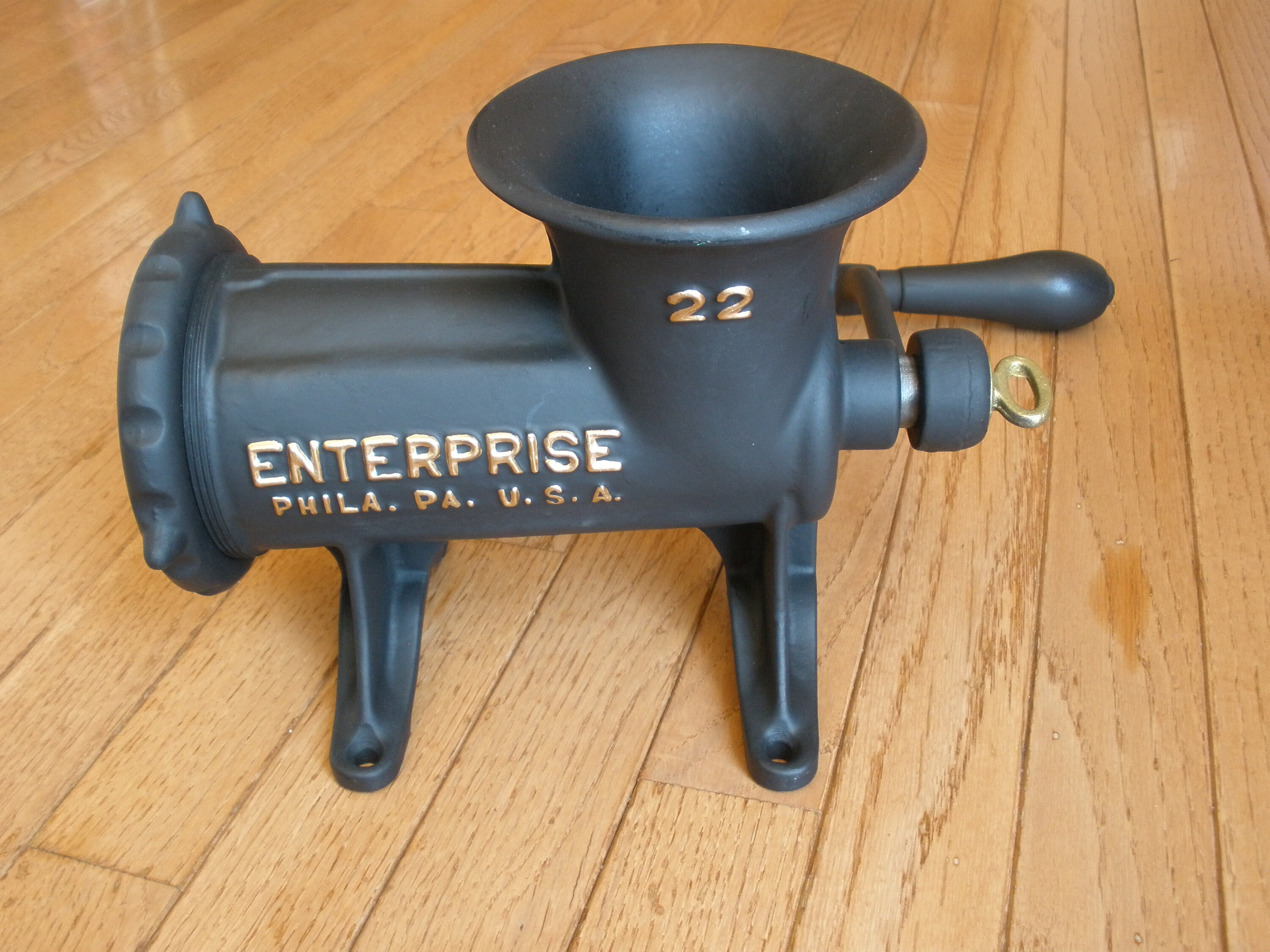Antique Cast Iron ENTERPRISE MEAT GRINDER No 22 Vintage Etsy