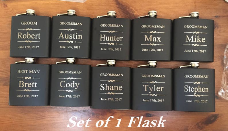 Groomsman Proposal Flask Set Groomsmen Gift Box Groomsmen Proposal Gift Set Wedding Party Favors Best Man Gift Will You Be My Groomsman
