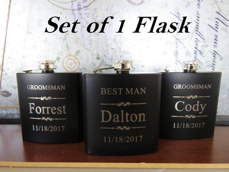 Groomsman Proposal Flask Set Groomsmen Gift Box Groomsmen Proposal Gift Set Wedding Party Favors Best Man Gift Will You Be My Groomsman
