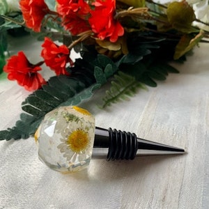 Resin Floral Bottle Stopper Wine accessories Faucet Round