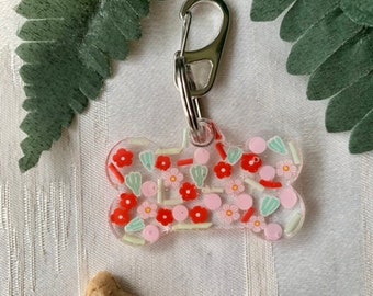 Cactus Garden   Resin Dog tags |  ID tag | Resin dog tag | Pet tag| Resin dog tag, bone tag, pet ID, designer dog tag, collar dog tag