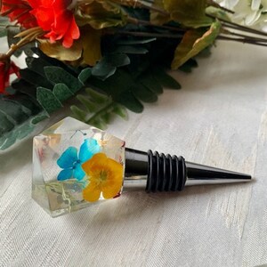 Resin Floral Bottle Stopper Wine accessories Faucet Diamond