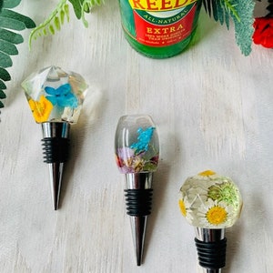 Resin Floral Bottle Stopper Wine accessories image 2