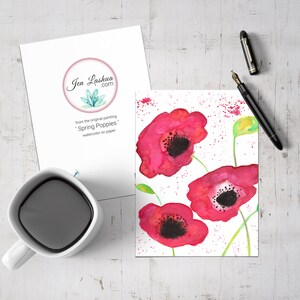 Greeting Card - &#39;Spring Poppies&#39;