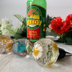 Resin Floral Bottle Stopper Wine accessories image 6