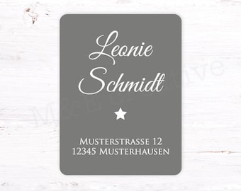 Aufkleber 30x40mm personalisiert  #55006