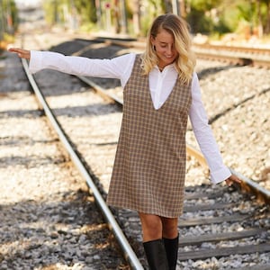 Vest dress pattern, sizes 10-18, shift dress pattern, dress pattern for woman, sewing pattern for woman, sewing pattern for woman dress