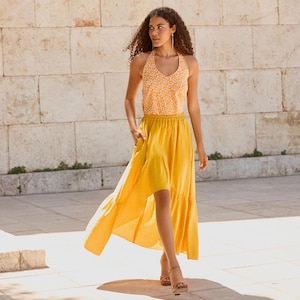 Skirt pattern, Sizes 10-18, PDF, sewing patterns for women skirt, long skirt pattern, womens skirt pattern, midi skirt sewing pattern