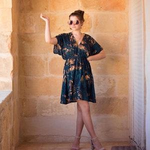 Dress pattern, sizes 10-18, PDF Sewing patterns for women, Dress sewing pattern, Easy to sew dress pattern, Bishop sleeve dress pattern
