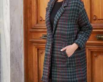 Oversized Lined Coat Sewing Pattern for Women (Sizes 20-28) (PDF)