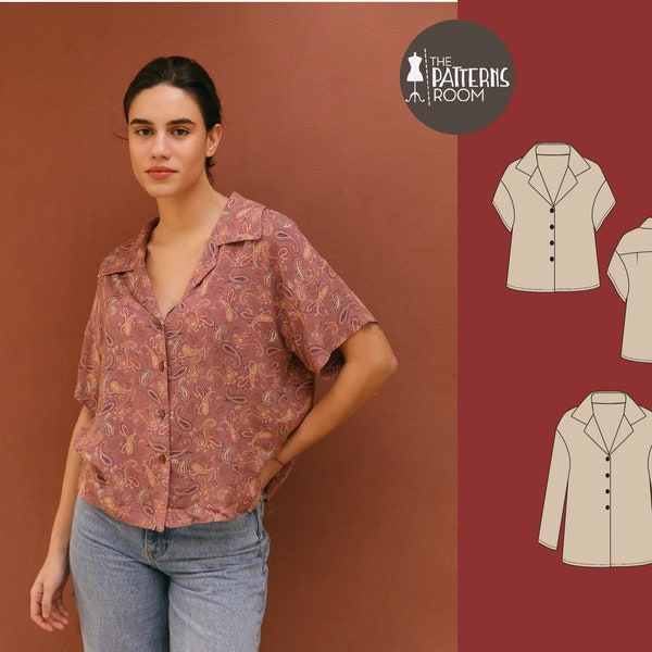 Button Down Shirt Pattern Etsy