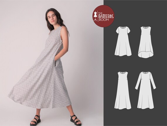 Dress Pattern, Sizes 10-18, PDF, Sewing Patterns for Women, Shift Dress  Pattern daphnie is the Most Versatile Dress Pattern for All Seasons 