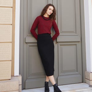 Knit skirt pattern, Sizes 10-18, Sewing patterns for women, sewing patterns skirt, skirt sewing pattern, skirt pattern, midi skirt pattern