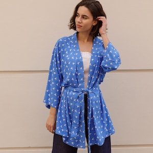 Robe sewing pattern, Sizes 10-18, Downloadable sewing patterns, Pdf sewing patterns for women, Patron robe, Kimono sewing pattern