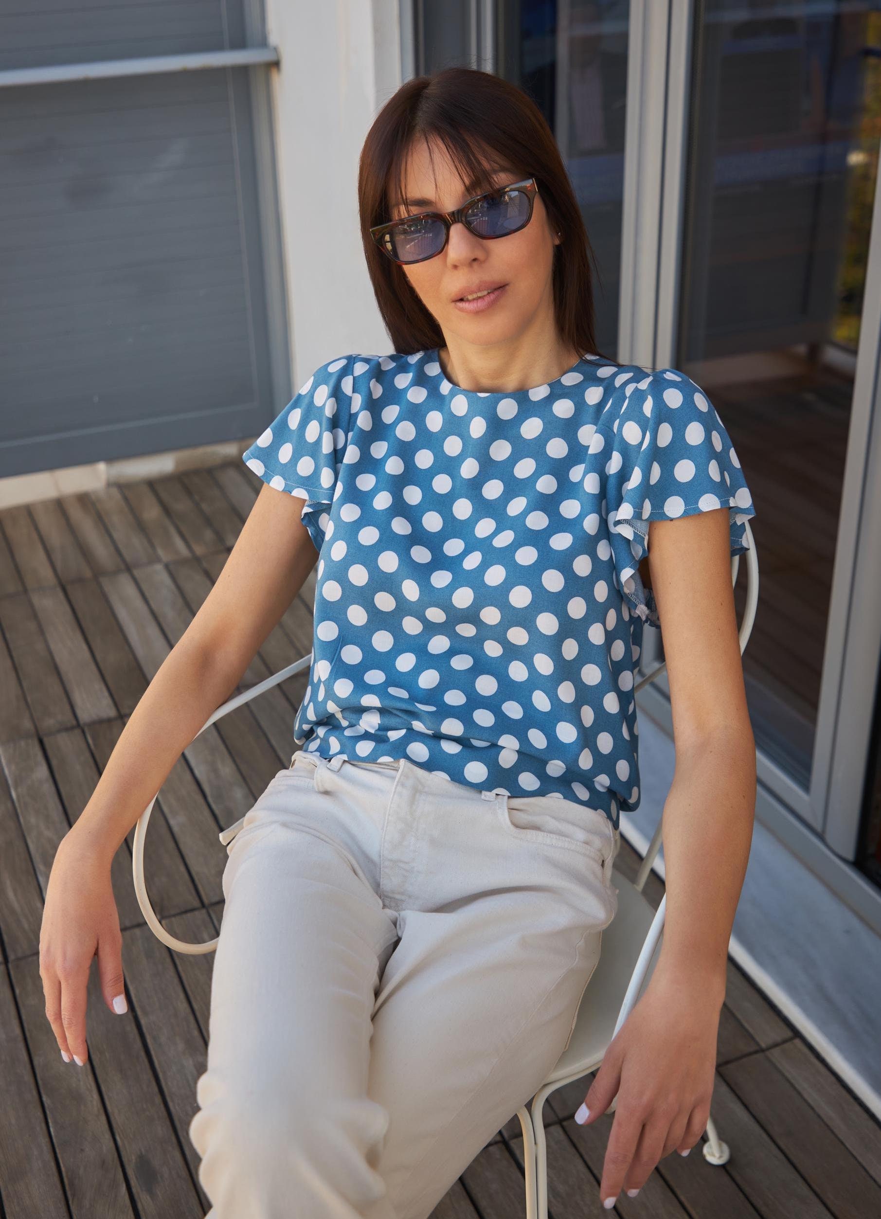 Top pattern, sizes 10-18, sewing patterns for women, Pdf,  Blouse pattern, woven top pattern, summer top pattern, patron couture