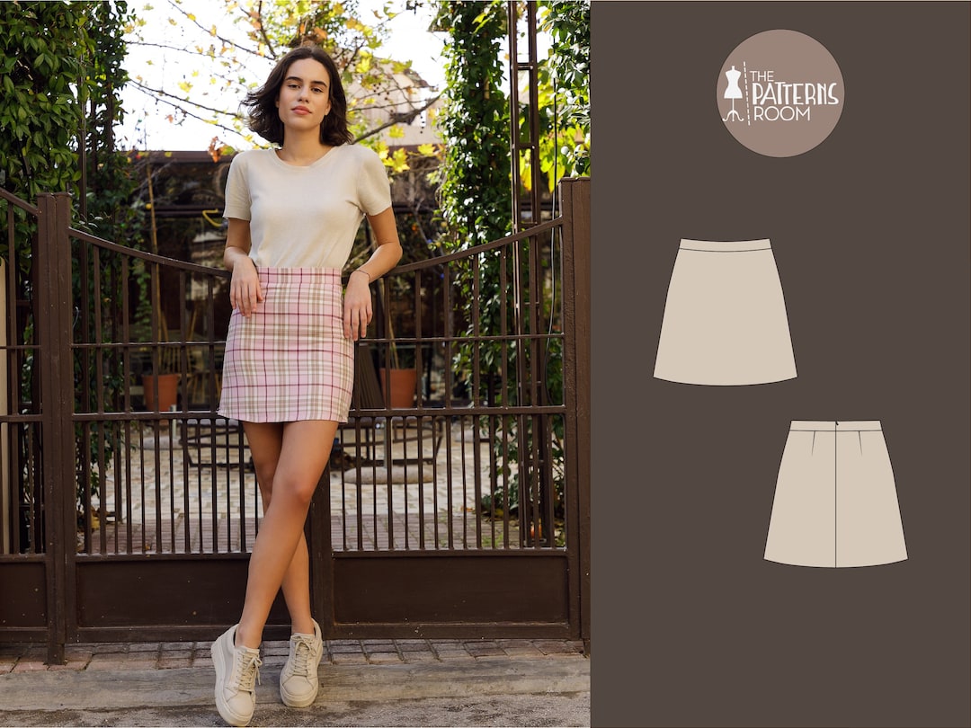 Mini Skirt Sewing Pattern Short Skirt Pattern Pdf Sewing - Etsy
