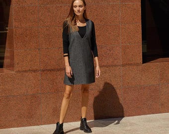 Vest Dress Sewing Pattern, Sleeveless Shift, Sizes 20-28 (PDF Pattern)