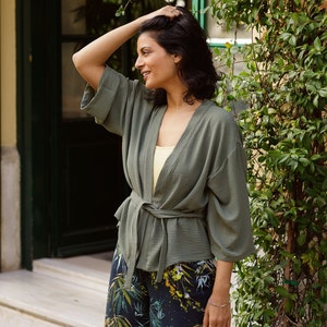 Robe sewing pattern, Sizes 10-18, Downloadable sewing patterns, Pdf sewing patterns for women, Patron robe, Kimono sewing pattern